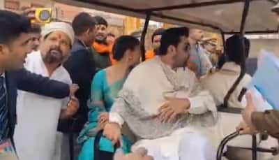 Ram Mandir Inauguration: Alia Bhatt Gets Mobbed, Husband Ranbir Kapoor Manages Crowd In Ayodhya - Watch 