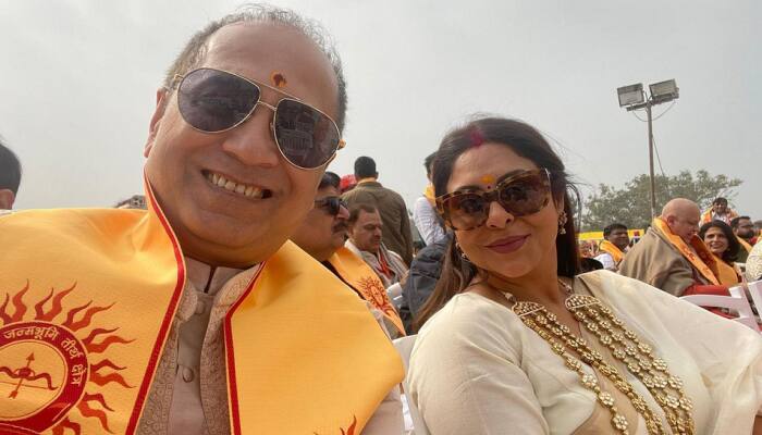 Vipul Amrutlal Shah Along With Wife Shefali Shah Graced The Pran Pratishtha Mahotasav In Ayodhya 