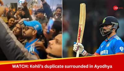 Ram Mandir Inauguration: Virat Kohli's Doppelganger Spotted In Ayodhya, Fans Surround Him For Selfies; Watch