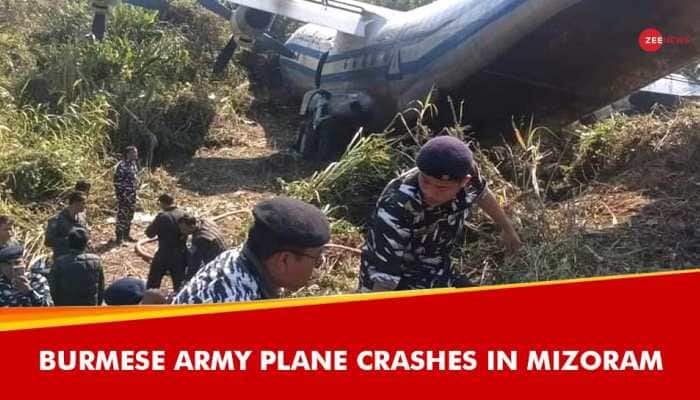 Burmese Army Plane Crashes At Mizoram&#039;s Lengpui Airport, Six Injured