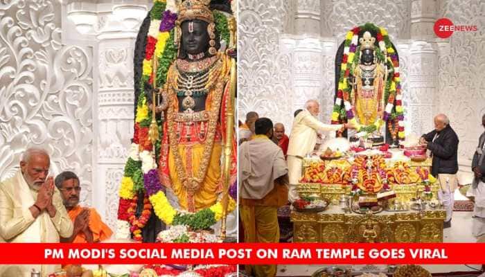 PM Modi&#039;s Instagram Post On Ayodhya Ram Temple &#039;Pran Pratishtha&#039; Hits 1 Crore Likes