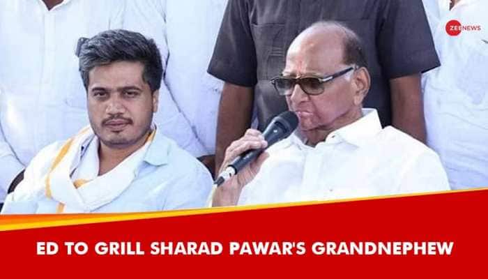 NCP Supremo Sharad Pawar&#039;s Grandnephew Rohit Appears Before ED For Questioning In Maharashtra Bank Case