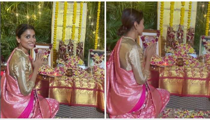 Shriya Saran Exudes Elegance In Wedding Saree To Celebrate The Occasion Of Ram Mandir Inauguration - Video