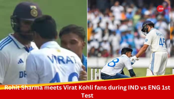 WATCH: Virat Kohli Fan Touches Rohit Sharma&#039;s Feet During India vs England 1st Test