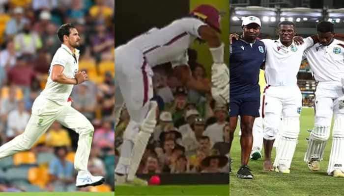 Mitchell Starc&#039;s Toe-Crushing Yorker Forces Shamar Joseph To Retire After Bleeding, Video Goes Viral - Watch