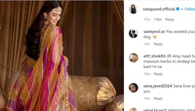 'Your Marriage Will...', Shoaib Malik's Wife Sana Javed Gets Brutally Trolled After She Posts Wedding Lehengas Pics