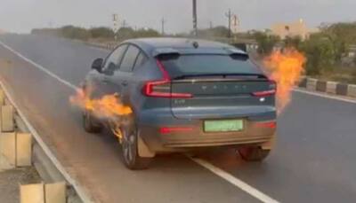 Volvo C40 Recharge Electric Suv Catches Fire: Owner Escapes Safely