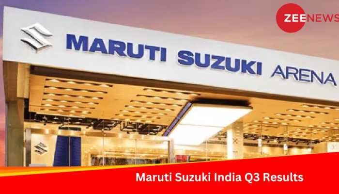 Maruti Suzuki India Q3 Profit Up 33.27% At Rs 3,206.8 Crore