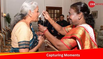 Capturing Moments: President Offers Dahi To Nirmala Sitharaman Ahead Of Budget