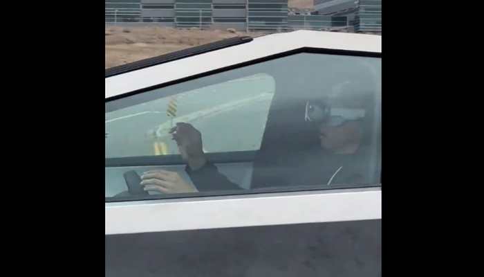 Viral Video: Man Driving Tesla Cybertruck Wearing VR Headset, Raises Safety Concerns 