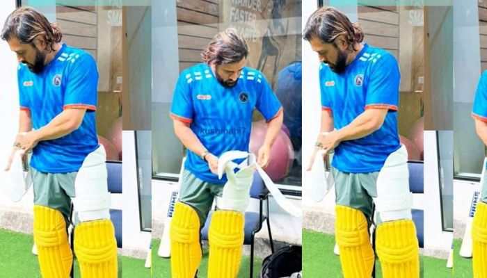 MS Dhoni Begins IPL 2024 Preparations, Pic Wearing CSK&#039;s Yellow Pads Goes Viral