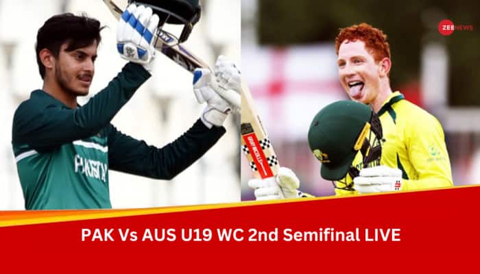 AUS U19 vs PAK U19 Live Cricket Score, ICC Under19 World Cup 2024 Semi