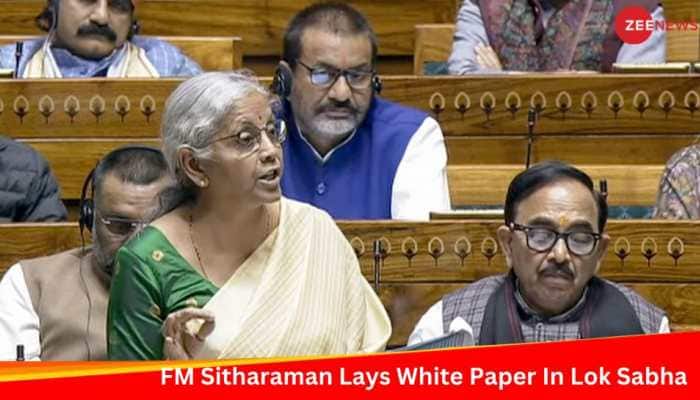&#039;UPA Made Economy Non-Performing In 10 Years:&#039; FM Sitharaman Tables White Paper In Lok Sabha