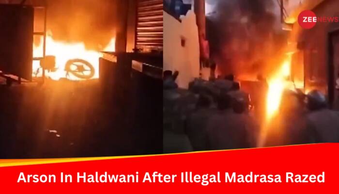 Shoot At Sight Orders In Haldwani As Protesters Pelt Stones, Set Vehicles On Fire After Illegal Madrasa Razed