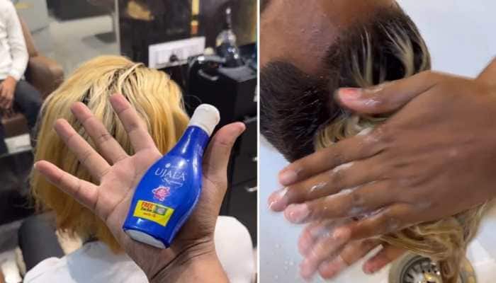 Stylist&#039;s Ujala Hair Dye Experiment Goes Viral; Blinkit And Swiggy Instamart React