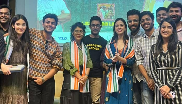 Aamir Khan, Kiran Rao Along With Cast Of Laapataa Ladies Interact With IIM Bangalore Students 