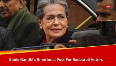 'Hope You Will Stay With My Family': Sonia Gandhi's Emotional Post For People Of Raebareli