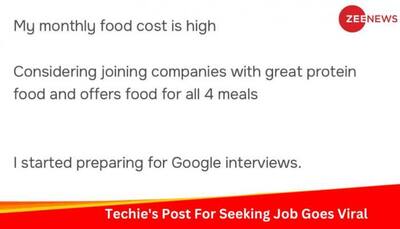 Techie, With Rs 43 Lakh Salary, Seeking Job Where He Can Get High-Protein Food; Viral Story Amazes Netizens