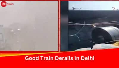 Watch: Goods Train Derails In Delhi’s Zakhira