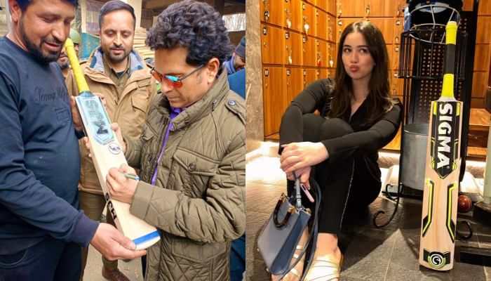 Watch: Sachin Tendulkar And Sara Tendulkar&#039;s Visit Bat Factory In Pulwama, Kashmir