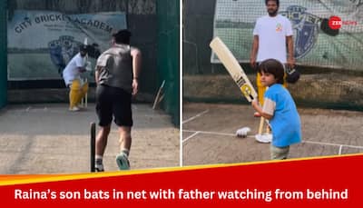 Suresh Raina's Son Rio Starts Batting In Nets: Watch Viral Video Here
