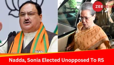 BJP Chief JP Nadda, Congress' Sonia Gandhi Among Others Elected Unopposed To Rajya Sabha
