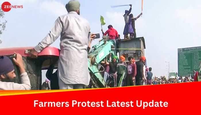 Farmers&#039; Protest Live: Long Traffic Jams At Borders; Tear Gas Shells Fired At Protestors