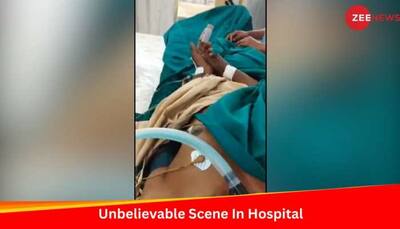 Unbelievable Scene In Hospital: Man Spotted Consuming Tobacco Despite Oxygen Mask And Medical Tubes; WATCH Video