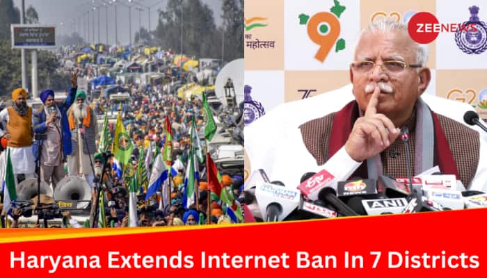 Farmers&#039; Protest: Haryana Extends Internet, Bulk SMS Ban In 7 Districts As &#039;Delhi Chalo&#039; March Continues