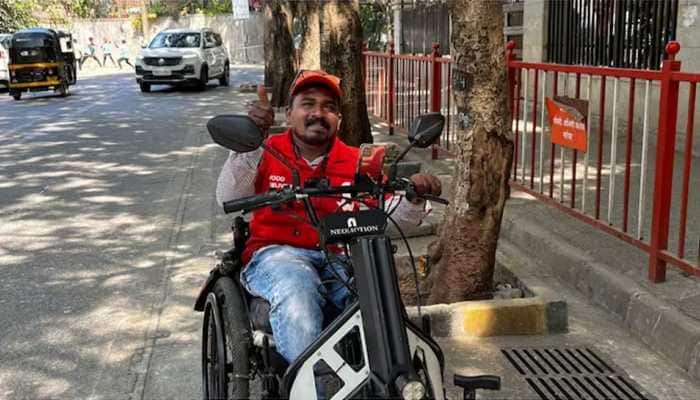 Netizens Heap Praises On Pics Of Wheelchair Bound Zomato Delivery Agent; CEO Deepinder Goyal Reposts On X