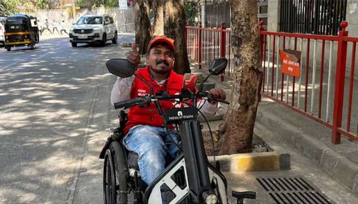 Netizens Heap Praises On Pics Of Wheelchair Bound Zomato Delivery Agent; CEO Deepinder Goyal Reposts On X