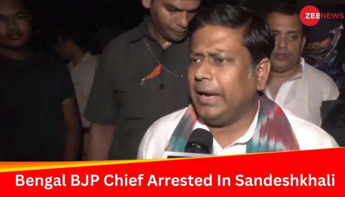 Bengal BJP Chief  Arrested, Released In Sandeshkhali Over Protest Demanding TMC Leader's Arrest