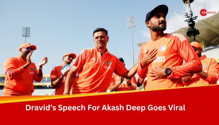 'Aapke Pitaji Jahan Pe Bhi Hai Woh...,' Rahul Dravid To Debutant Akash Deep As Emotional Speech Goes Viral; Watch