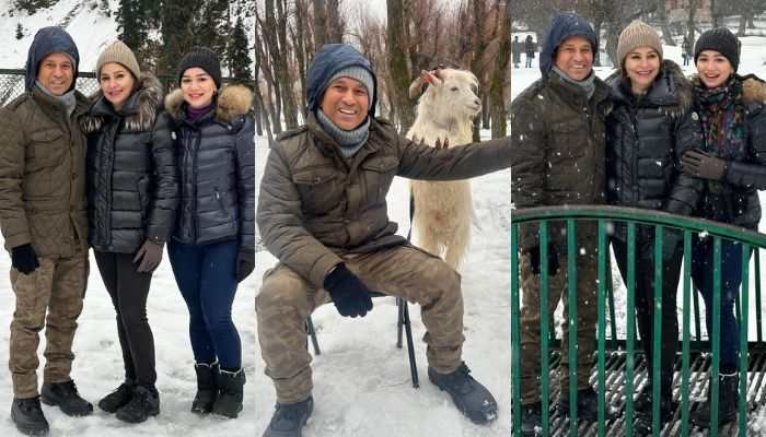 Tendulkar Family Enjoy First Snowfall In Kashmir