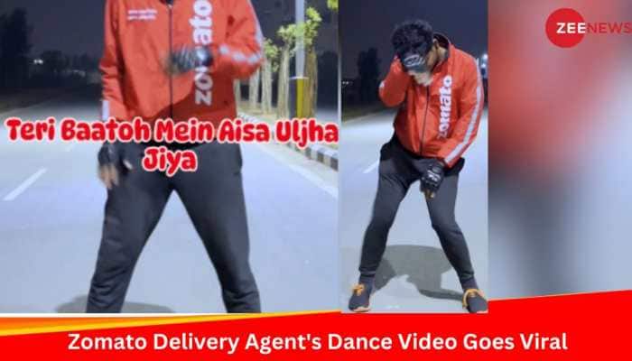 Zomato Delivery Agent&#039;s Dance On &#039;Teri Baaton Mein Aisa Uljha Jiya&#039; Amuses Netizens: WATCH