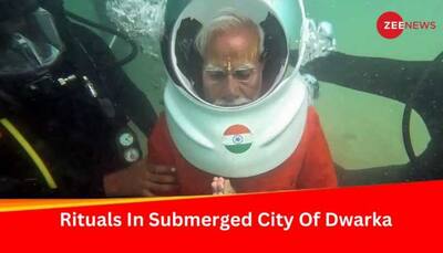 PM Modi Offers Underwater Pooja To Submerged City Of Dwarka- Watch