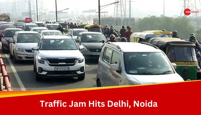 Traffic Jam Hits Delhi-UP Border Amid Farmers' Proposed Tractor March