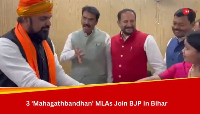 In Big Setback To INDIA Bloc In Bihar, 3 'Mahagathbandhan' MLAs Join BJP