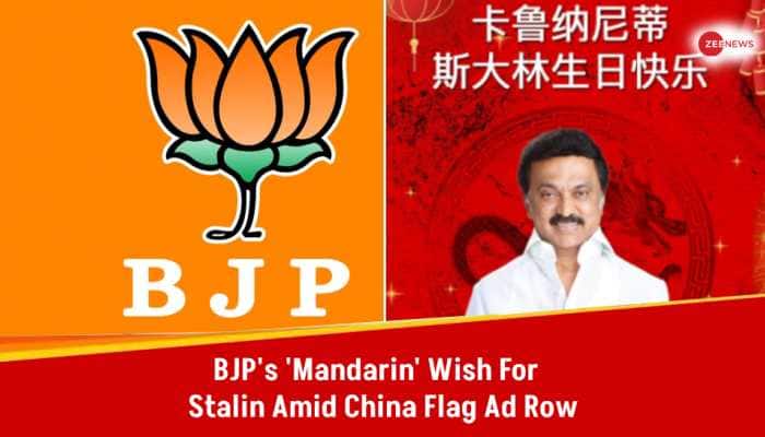 BJP Mocks Tamil Nadu CM MK Stalin With &#039;Mandarin&#039; Birthday Wish Amid &#039;Chinese Flag&#039; Ad Row