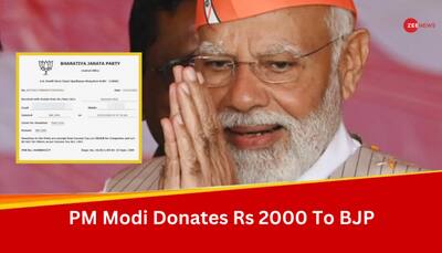 PM Modi Makes Donation To BJP Party Fund To 'Build Viksit Bharat'