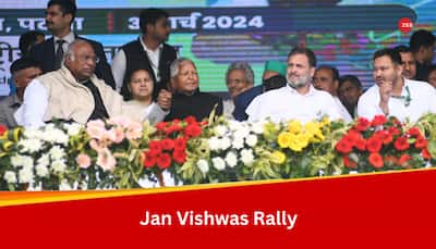 Jan Vishwas Rally: Lalu Yadav Loses Cool On Nitish Kumar; Rahul Gandhi, Akhilesh, Kharge Slam Modi From Gandhi Maidan