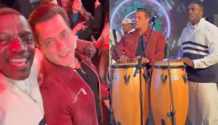 Salman Khan's Impromptu Jugalbandi With Akon Steals The Show At Anant-Radhika's Pre-Wedding Event 