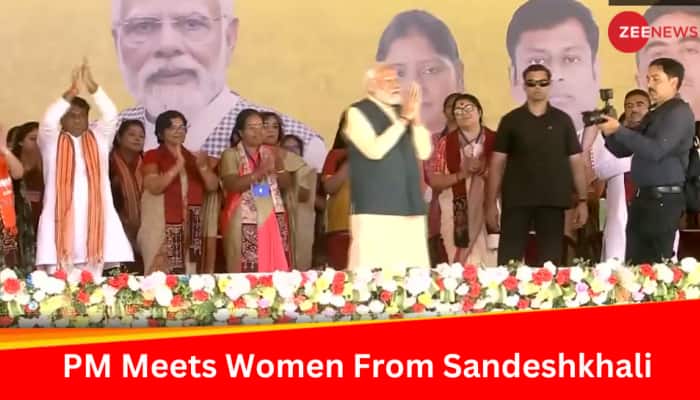 In Mamata Banerjee&#039;s Fortress West Bengal, PM Modi Meets Women From Sandeshkhali