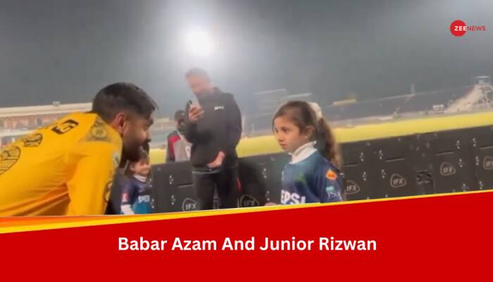 Watch: Babar Azam&#039;s Playful Banter With Mohammad Rizwan&#039;s Little Daughter Goes Viral After PSL 2024 Clash Between Peshawar Zalmi And Multan Sultans
