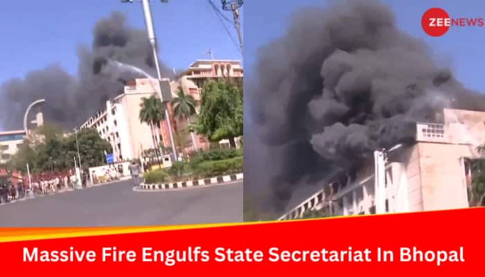 Video: Massive Fire Engulfs State Secretariat Building In MP&#039;s Bhopal, CM Assures No Repeat Of Incident