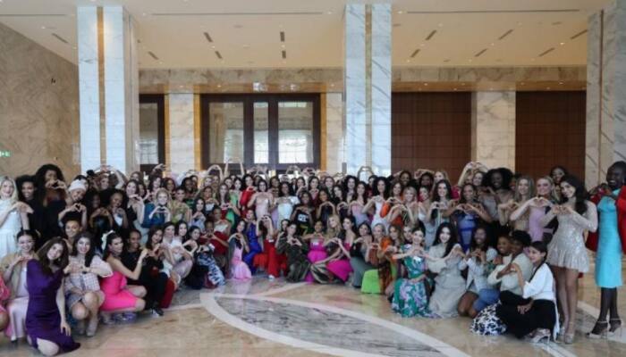  71st Miss World Contestants Globally Joined Hands to Celebrate