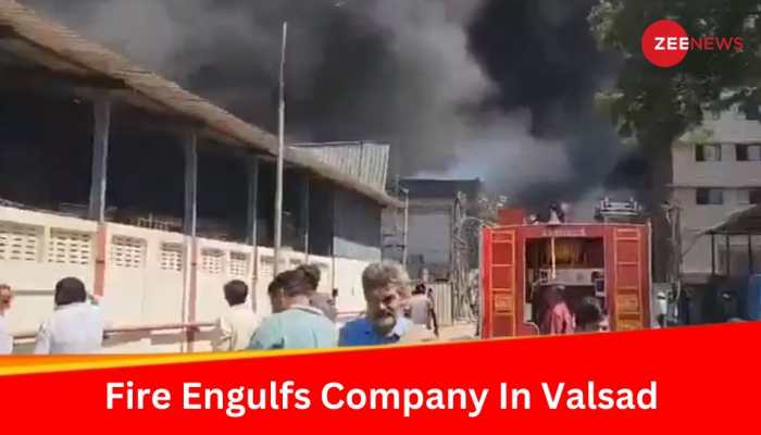 WATCH: Fire Broke Out In Gujarat’s Valsad, Emergency Response Underway 