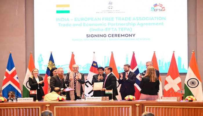 India Signs Economic Pact With 4 European Nations, $100Bn FDI Expected To Flow In