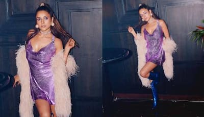 Shehnaaz Gill Flaunts Her Perfect Curves In Shimmery Dress, High Boots; Fans Call Her 'Fire' 