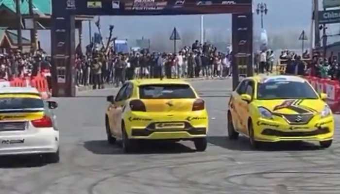 J&amp;K Hosts First Ever Formula -4 Car Race On The Banks of Dal Lake: Watch